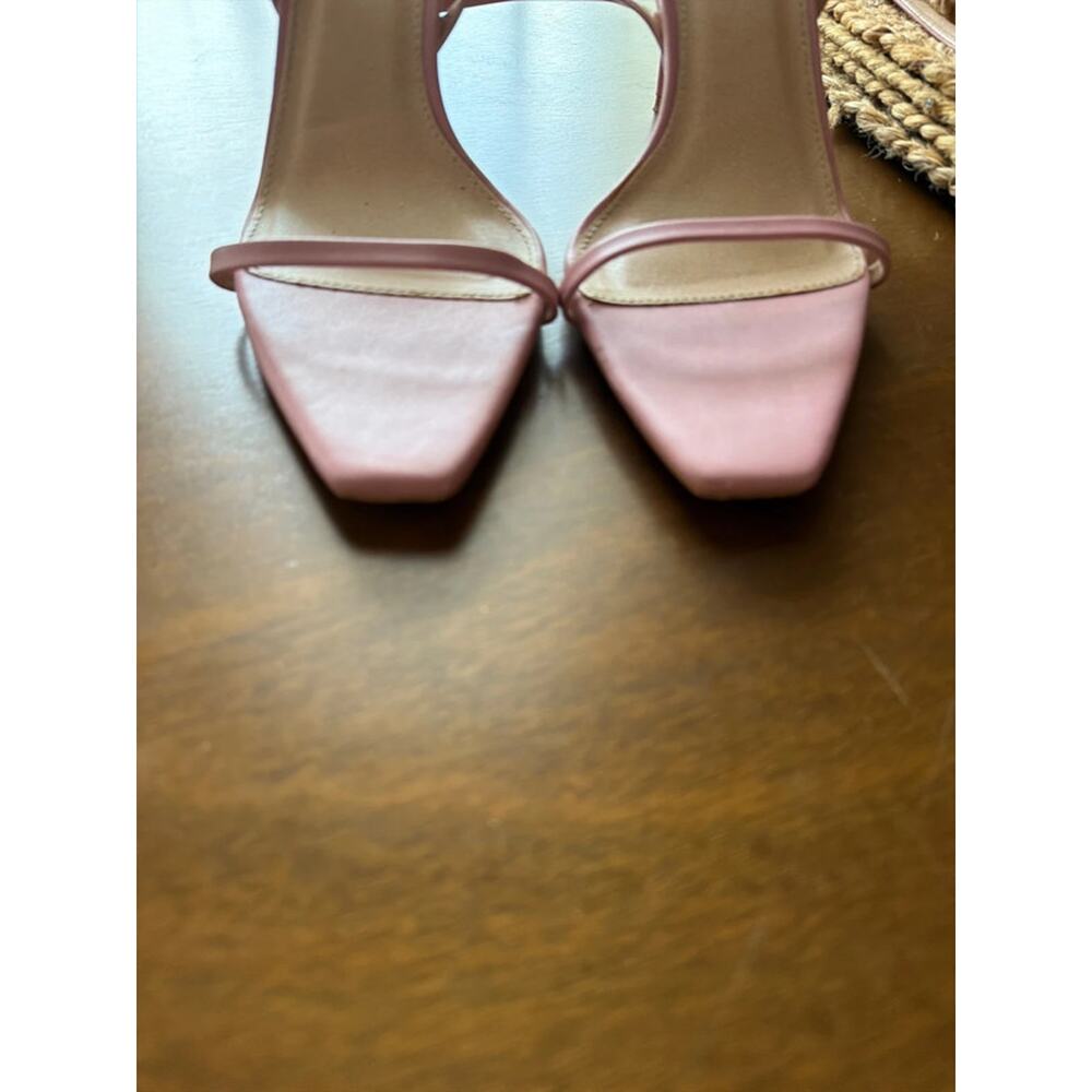 Fashion nova pink Squirtle ankle strap heels 10 EUC 307 - Picture 3 of 7